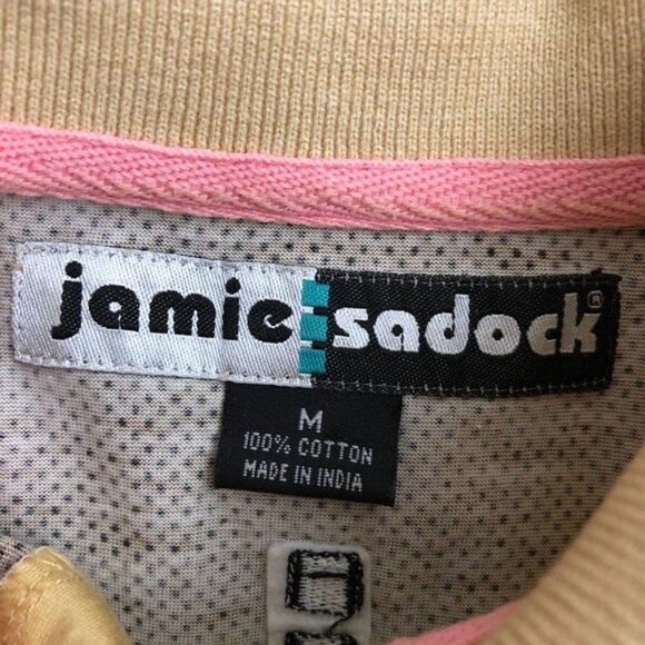 Jamie Sadock Women's Golf Sleeveless Shirt Size Medium Zip Collared Embroidered - Picture 6 of 6